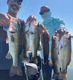 Great day on the water with multiple bass!