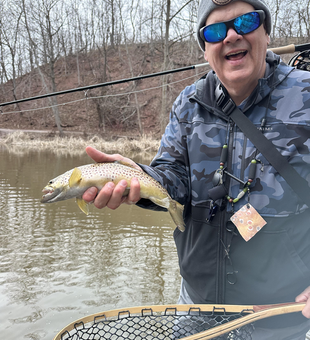 Drift fishing for sea trout on a cloudy afternoon