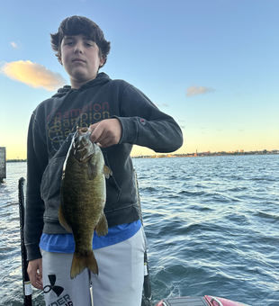 Nice smallmouth bass using drift fishing technique today!