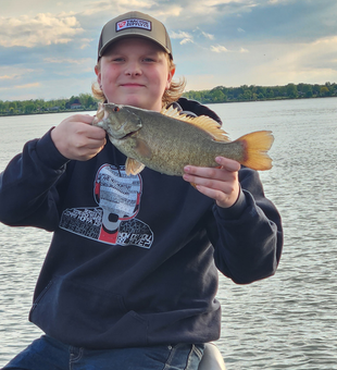 Battled this feisty Smallmouth Bass on a drift fishing adventure in North Tonawanda, NY.