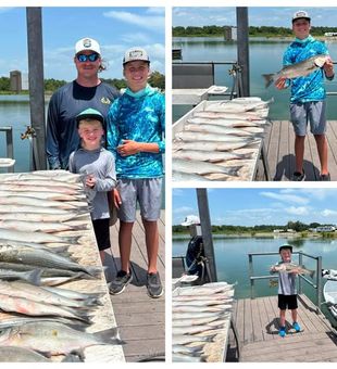 Chase trophy striped bass on Lake Texoma, OK with a guided fishing trip built for anglers of all skill levels.