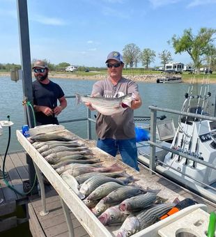 Spend the day exploring Lake Texoma's productive inshore waters and reel in unforgettable catches.