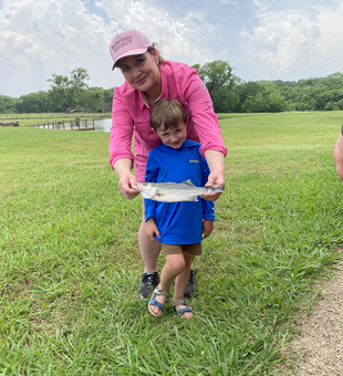 Reeled in a feisty striped bass with some tricky techniques!