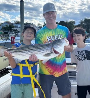 Nice Scituate striped bass making for great fishing memories!