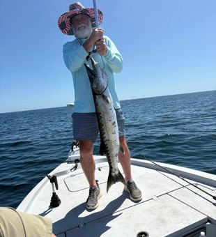 Strong Pensacola king mackerel catch on offshore fishing charter