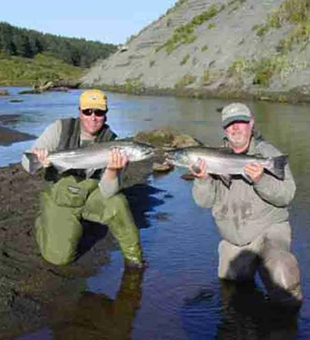 Alaska Fishing Buddies In Camp Kiklukh