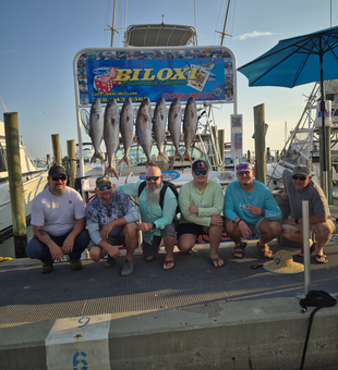 Great day of deep sea jigging and trolling! Seven beautiful Greater Amberjack brought to the dock.