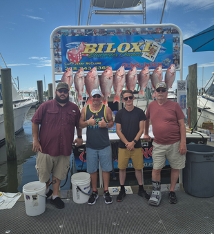 Great red snapper action today! Deep sea jigging and trolling produced some exciting catches.