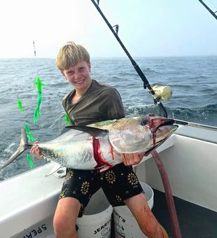 Hooked a tuna off Narragansett