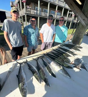 Fort Morgan AL bite is steady and the rods stay busy today