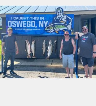 Big Chinook salmon success at Wright’s Landing Marina!
