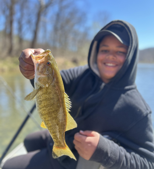 Nice smallmouth bass from North Fork River!