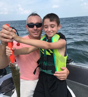 Father-son Walleye moment! 🎣 