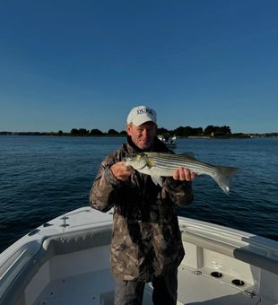 Classic Striped Bass morning in Narragansett Bay