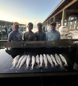 Galveston speckled trout making for perfect dinner plans!