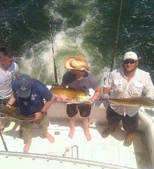 Squad Goals: Redfish Galore at Biloxi Fishing Trip