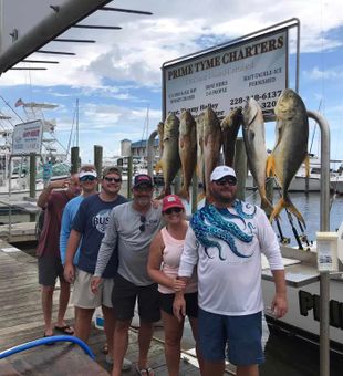 Biloxi Fishing Charters Family Amberjack Huge Haul