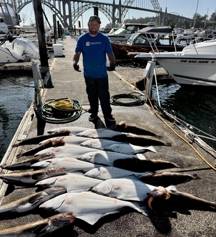 Reeling in a huge catch as the skies clear in Newport!