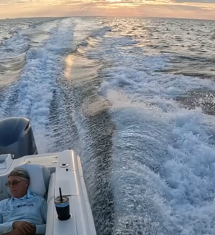 Cruising the waters off Panama City Beach FL.