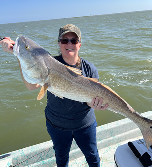 Beautiful Corpus Christi redfish on a successful fishing trip!
