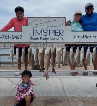 Family-friendly South Padre Island redfish and trout catch