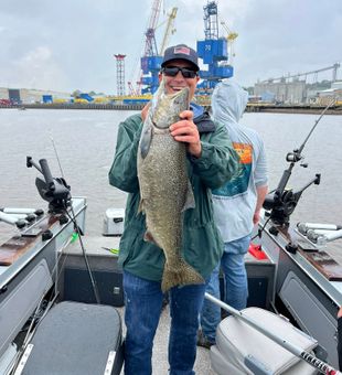 Beautiful Sheboygan Chinook salmon ready for the cooler!