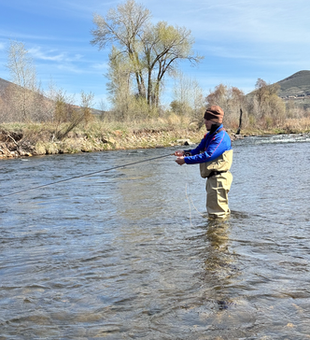 Casting the day away in Provo's breezy conditions.