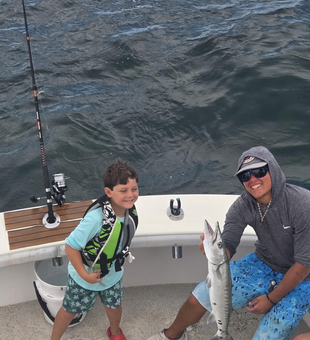 Nice barracuda on deep sea light tackle! Adventure fishing at its best.