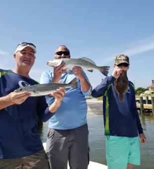 Solid speckled trout and flounder haul!