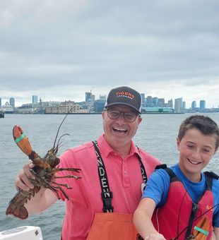 Fishing memories with Trinacria in Boston Harbor!
