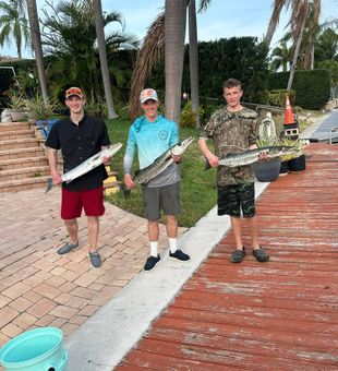Triple great barracuda success in Pompano Beach!