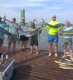 Incredible mahi mahi and wahoo haul in Sneads Ferry!