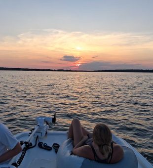 Perfect evening for fishing in Sneads Ferry waters.