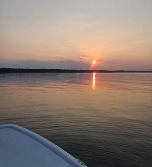 Perfect evening on the water in Sneads Ferry.
