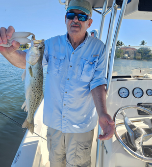 Beautiful Sarasota speckled trout ready for the cooler!
