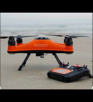 We use a drone to deploy our bait 300-600 yards from shore!