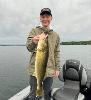 Angler's delight: A close-up of Walleye Fish.