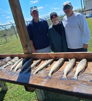 Excellent speckled trout action in Texas City!