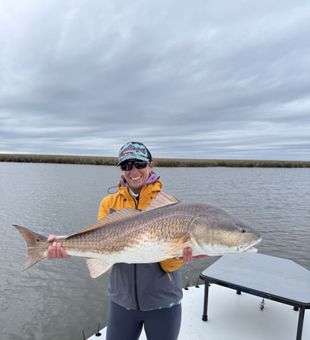 Redfish on the fly in Port Sulphur