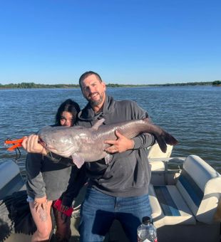 Blue catfish landed in North Bay Village Florida!