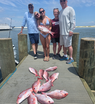 Outstanding red snapper haul from Gulf of Mexico waters!