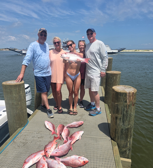 Gulf of Mexico Red Snapper success on the dock!