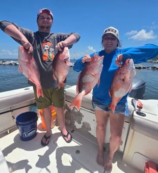 Red snapper success in Gulf Shores AL waters!