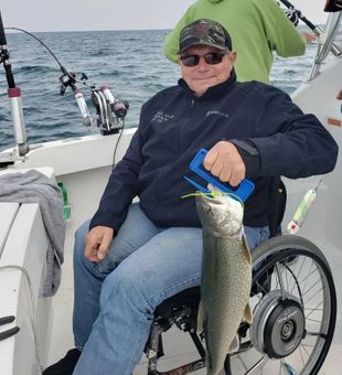 Proud Great Lakes lake trout catch