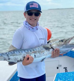Trophy Barracuda caught by young Angler