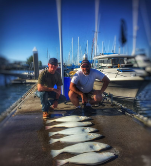A perfect day on the water with our San Francisco fishing charter.
