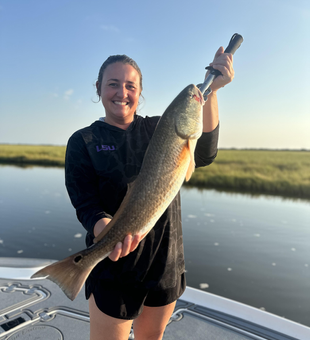 Nice redfish using deep sea jigging in partly cloudy conditions!