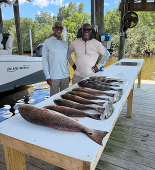 St. Bernard redfish making it to the cleaning table!
