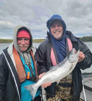 Another perfect day chasing salmon on the world-famous Kenai River in Alaska.