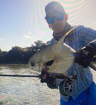 Clean permit catch on the flats!
